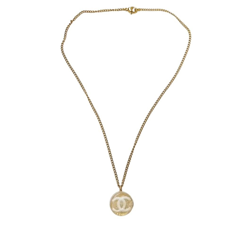 CHANEL Authentic Gold Logo Necklace - Picture 4 of 6